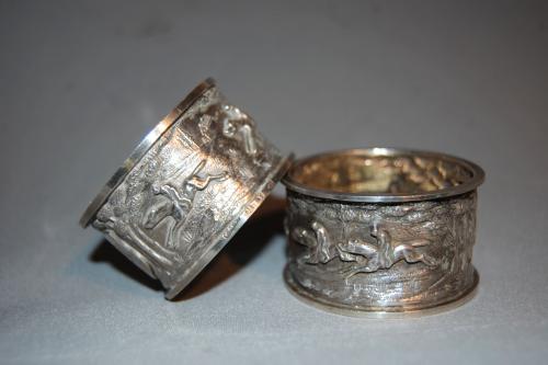 Silver Napkin Rings, Birmingham 1895