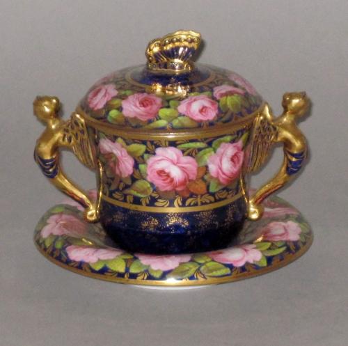 Spode Chocolate Cup, cover & Stand, circa 1817-19.
