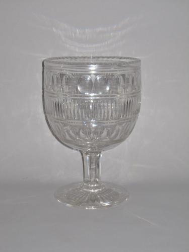 Victorian glass goblet