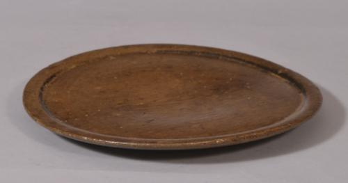 S/3027 Antique Treen 18th Century Sycamore Platter