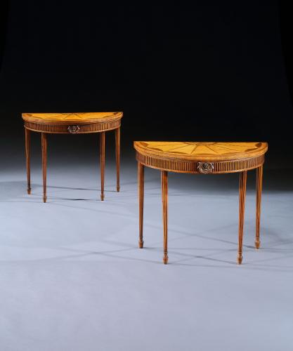 Card Tables Attributed to Thomas Chippendale Junior, English, circa 1782
