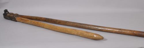 S/2715 Antique Treen 19th Century Flail