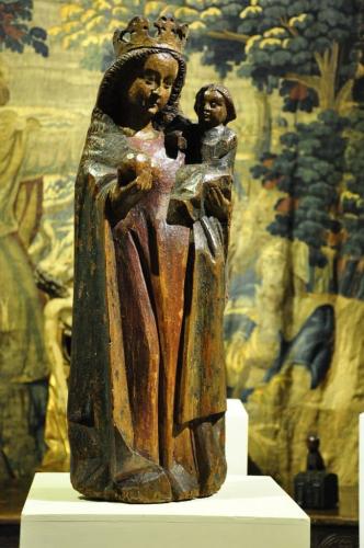 Polychromed Sculpture of the Madonna and Child, South Germany, Circa 1480
