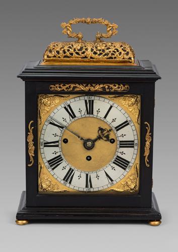 James II Gilt Table Clock by Edward Burgis, London