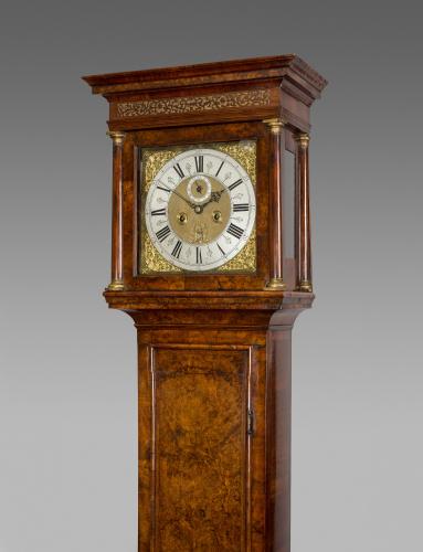 Queen Anne Walnut Longcase Clock by Jonathan Lowndes, London