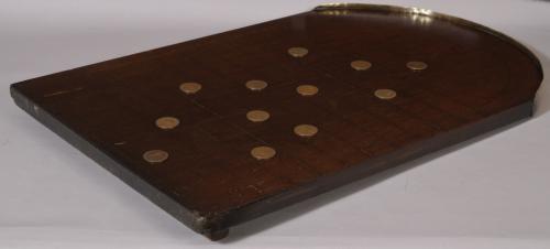 S/3132 Antique 19th Century Mahogany Shove Halfpenny Board