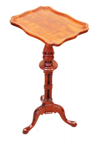 Antique 19th Century Mahogany Piecrust Wine Table