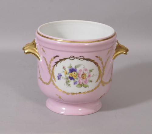 S/3116 Antique Early 20th Century Limoges Porcelain Jardiniere