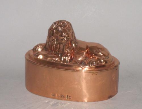Victorian lion copper mould