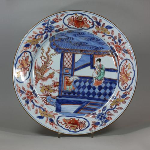 Chinese Imari verte dish, Yongzheng, circa 1730