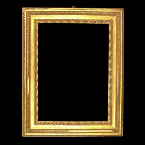 An early 18th century Italian carved and gilded 'Salvator Rosa' frame