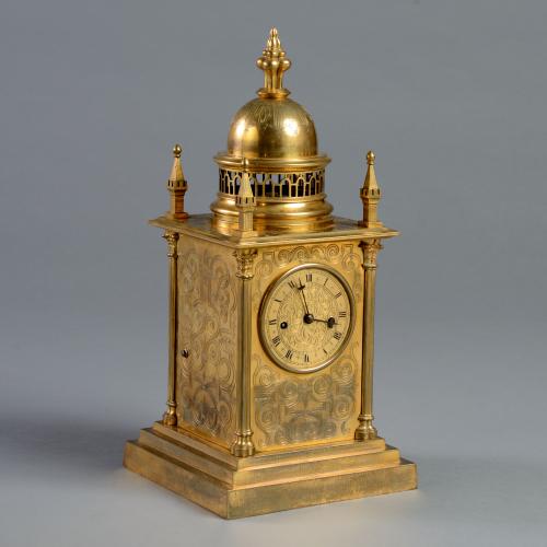 Elizabethan-Revival Mantel Clock