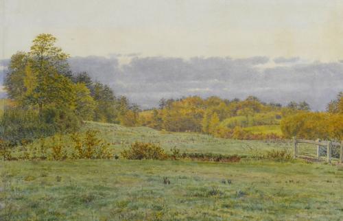 George Price Boyce - A Little Wooded Valley in Surrey