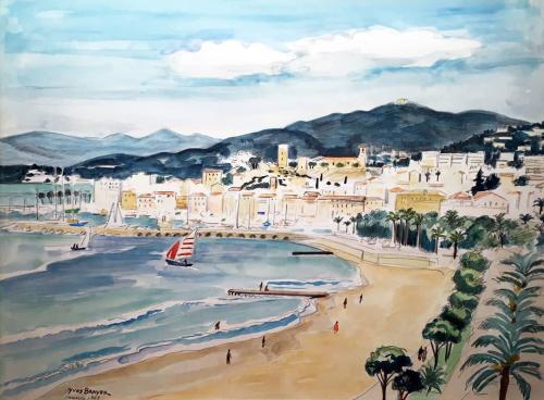 La Baie de Cannes by Yves Brayer (1907 – 1990)