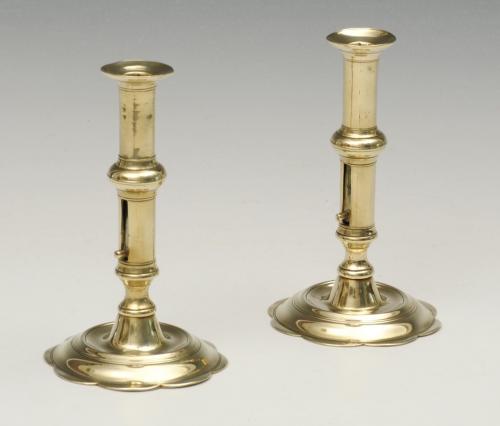 18th Century Side Ejector Candlesticks