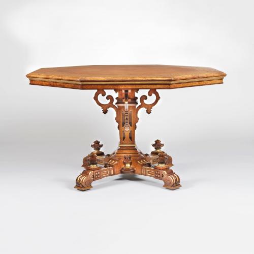 An Octogonal Table  by Johnstone & Jeanes of London