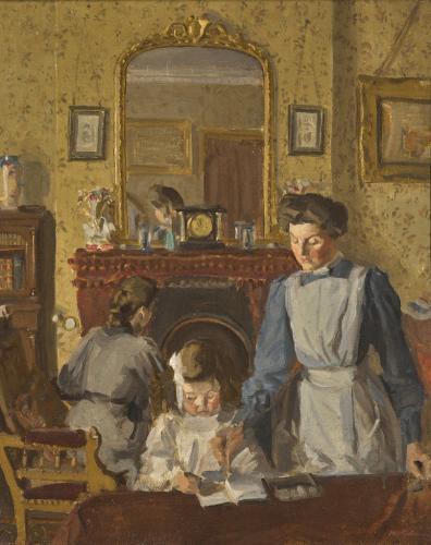 In the Nursery at Snargate Rectory by Harold Gilman (1876-1919)