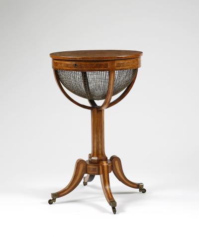 Early 19th century Pollard Oak Work Table