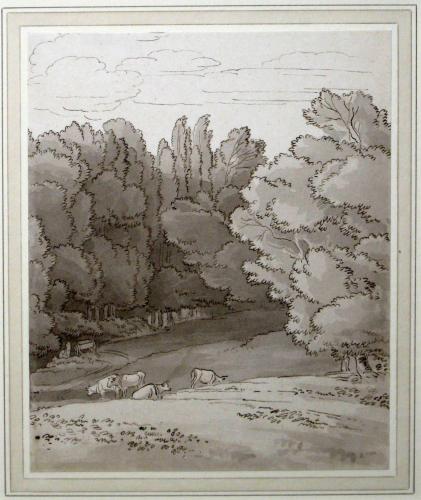 John White Abbott (1763-1851), Cattle grazing, Kerswell, Devon