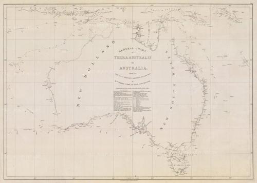 Matthew Flinders: "General Chart of Terra Australis or Australia"