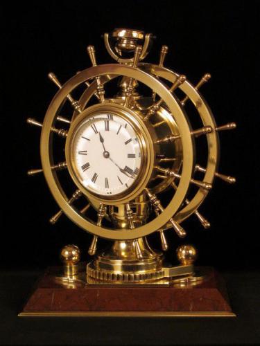 Redier ships wheel clock