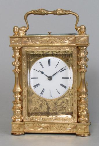 Drocourt Empire Style Carriage Clock