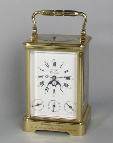L’Epée Switzerland: A Rare Moonphase Carriage Clock with Tourbillon Escapement