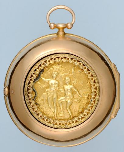 Rare Early Verge Pocket Watch with Garden of Eden Automation