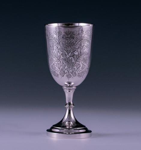 William Hutton Victorian Silver Goblet 1900