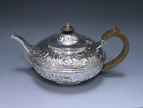 Angell Victorian Silver Teapot 1848