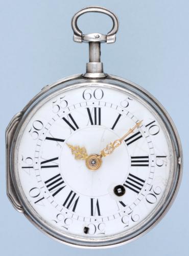 Early Silver Quarter Repeating French Verge Pocket Watch