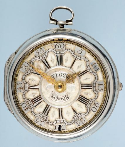 Silver Hallmarked Champleve Dial Verge