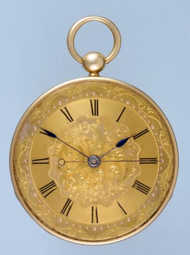 Gold Independent Seconds Ruby Cylinder Pocket Watch