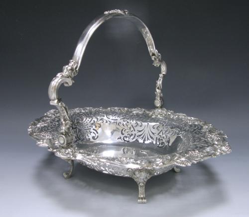 Edward Aldridge Silver basket Georgian  1751