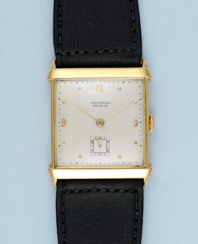 Square Gold Wristwatch