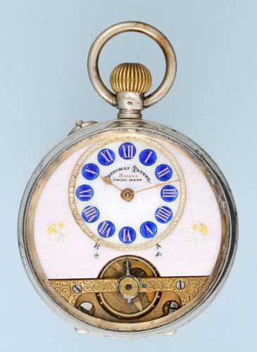 Silver Eight Day Swiss Lever Pocket Watch