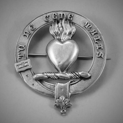 Antique Scottish Silver Clan Badge. Circa 1880.