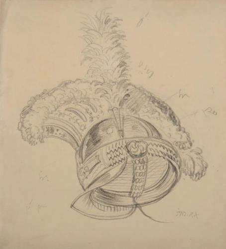 Study of a helmet, James Ward, R.A. (British, 1769-1859)