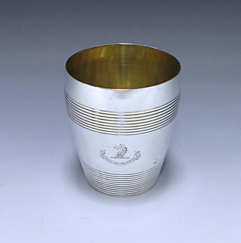 Georgian silver beaker Solomon Hougham 1808