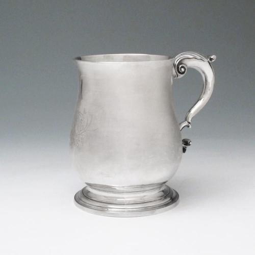 A Large George III Antique Irish Silver Mug