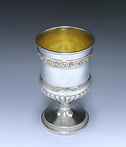 A George III Antique Sterling Silver Goblet