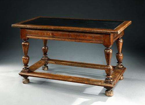 Second Renaissance 17th century French Walnut Centre Table Slate Top