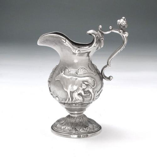 A George II Antique English Silver Creamer