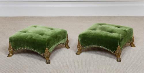 Antique Pure Regency Period Footstools , Benches