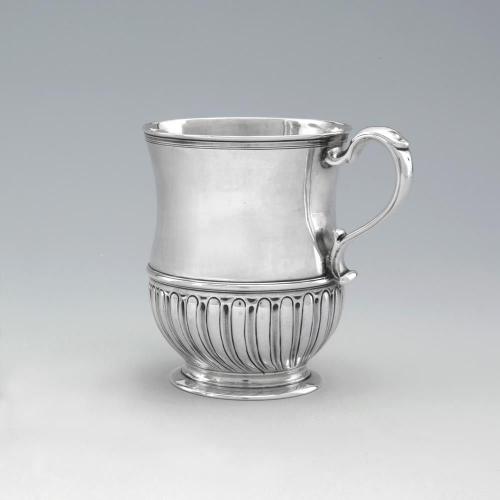 A Queen Anne Antique English Silver Mug