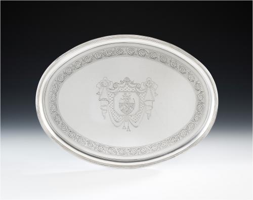 A very fine George III Drinks Salver made in London in 1791 by Thomas Daniel.