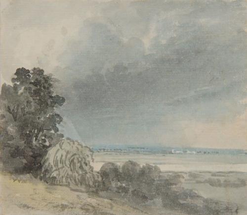 Paul Sandby, R.A. (British 1725-1809) - Trees in a river landscape
