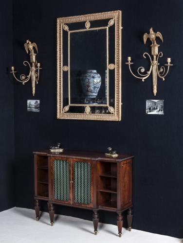 Regency Period Mahogany Breakfront Cabinet - Bookcase