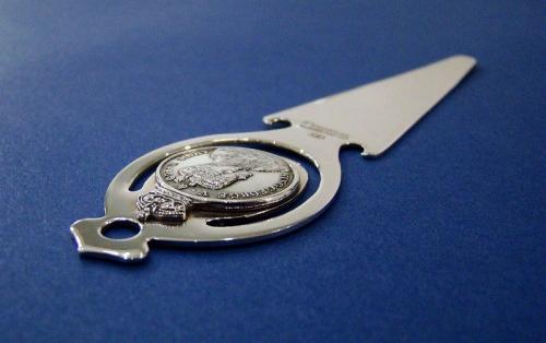 Silver 'King George V & Queen Mary' Bookmark