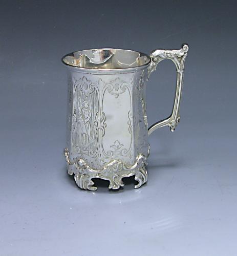 A Victorian Silver Christening Mug